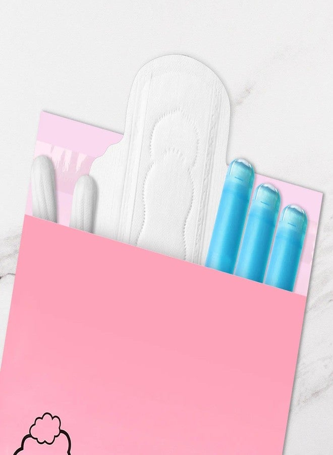 Jaarssho Sanitary Disposal Bags 100 Pcs, 7x12 Inch Pink Hygiene Bag for Feminine Use, Opaque Self-Sealing Period Bag, Odor Proof Tampon Waste Pouch, Portable Sanitary Napkin Disposal Bags for Bathroom - Image 5